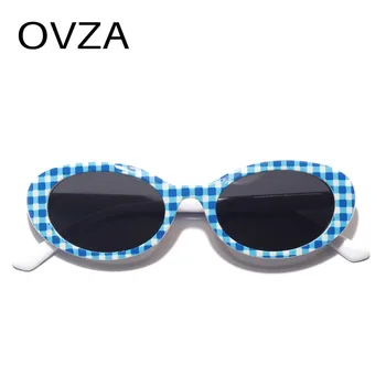 OVZA 2019 Novi Retro Ovalne Ženske sončna Očala blagovne Znamke Oblikovalec Cvet sončna Očala Ženska Moda Srčkan Anti-UV Očala S6096