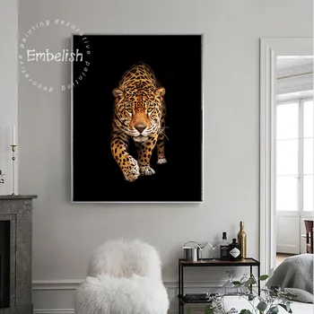 1 Kos Divje Živali Leopard Sodobne Dom Dekor Stenske Slike Za dnevno Sobo HD Tisk Na Platno, Olje Slike Spalnica Umetnin