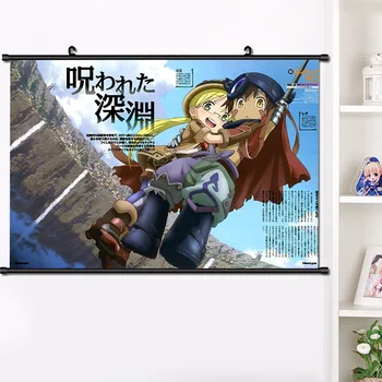 Anime Narejen v Brezno Riko Steno, se Pomaknite Plakat Steni Visi Plakat Doma Dekoracijo Umetnosti Tiskanja zidana slika 40*60 cm dropshipping