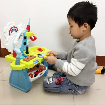 Otrok kladivo vijak igrače, električni vrtalnik orodje tabela Snemljiv matica sklop sklop Inženiring orodje za popravilo igrač
