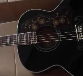 Kitajska kitara tovarne po meri, nove J200, akustične kitare, sunburst black naravne barve 8pai