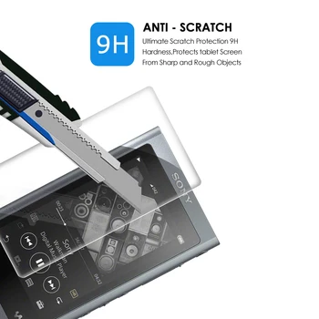 Qosea (2 PAKET) Walkman Kaljeno Steklo Za Sony NW-A55 Screen Protector 9H Ultra Jasno, MP3, MP4 Zaslon Zaščitna Anti-scratch