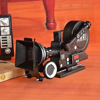 Evropski Retro Vintage Model Fotoaparata Železa Doma Dekoracijo Bar Rekviziti Film Rekviziti Obrti