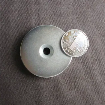 1pc 50x5 Močne Zmogljive Disk Izvrtino Obroč Magnet 50 mm x 5 mm 6 mm Luknjo Redke Zemlje Neodim Magnet N50 50*5-6 mm