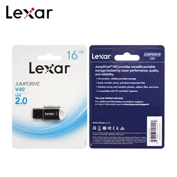 Spodbujanje Lexar 16GB 32GB USB Flash Drive V40 Pen Drive Prvotne Pendrive USB 2.0 JumpDrive U Disk 16gb 32gb Brezplačno Vrv