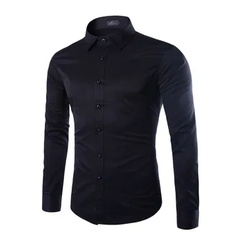 2020 Dolg Rokav Slim Fit Moški River Majica Multi Barvne Moške Bluzo Priložnostne Poslovno Obleko Gumb Spredaj Vrhovi M-5XL