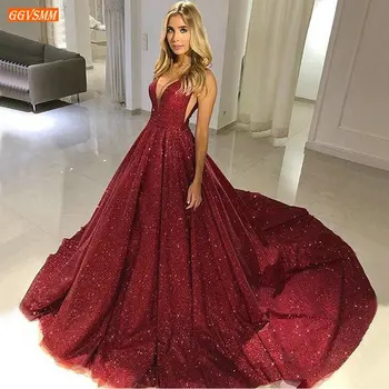 Romantični Boho Arabski Temno Rdeče Dolge Poročne Obleke V Vratu 2020 Dubaj Plaži Nevesta Obleko Zakonske Zveze Po Meri Ženske Formalne Poročne Obleke