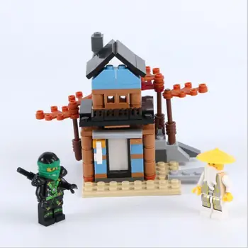Fantom Ninja Airshen Tempelj Otrok 6 Let Starih Plastičnih Puzzle Sestavljeni Stavbe