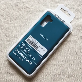 Samsung Galaxy Note 10 Plus Primeru Original Ofiice Svilnato Solf-touch Tekoče Silikona Lupini Kritje Za Opombo 10 10+ Pro Plus Z Box