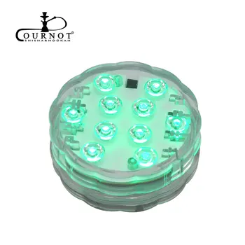 Baterija Upravlja LED Luč za Shisha Hookah Narguile Bar Stranka Dekoracijo Z Daljinskim upravljalnikom Vodne Pipe Barvne LED Luči