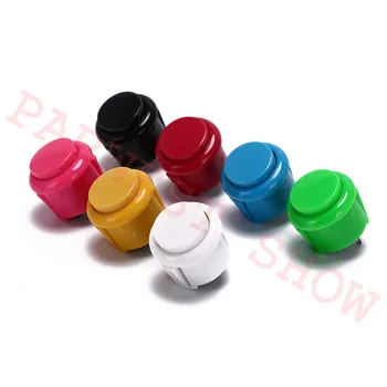 Brezplačna dostava 50pcs/veliko kopijo sanwa 24 mm gumb pritisni gumb preklopi visoke kakovosti pritisni gumb za DIY Arkadna igra, ki se deli stroja