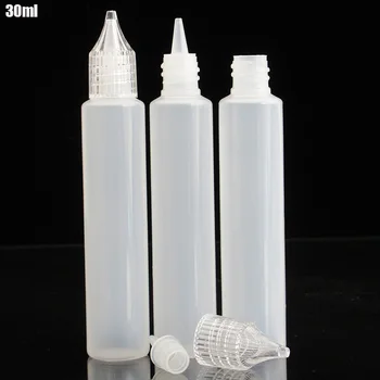 10PCS X 10 ml 15ml 30ml Pero Kapalko Steklenice Prazne Plastične Oči Tekoče E Sok Stisljiv Posode s Kristalno Skp + Mini Lijak