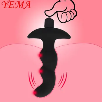 YEMA 10 Načini G Spot Rit Analni Čep, Vibrator Spola Igrače, Analne Kroglice Vibratorji za Ženske Moški Gay Vibrator Prostate Massager