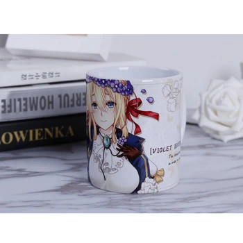 Anime JK Violet Evergarden Cosplay Keramični Vrč Kave, Čaja Dnevno Popijte Skodelico Darilo