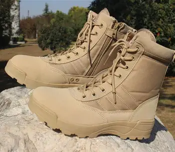 Moški puščavi vojaško taktično škornji moški nepremočljiva Prostem pohodništvo čevlji, superge za ženske non-slip nositi športni Boj proti čevlji