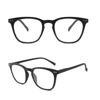 Eos Vizijo Obravnavi Očala za Žensko in Človek Visoke kakovosti Kvadratnih Bralce z Torbica in krpo Žensk Amber Eyeglass z ohišjem