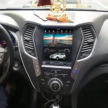 Tesla Styel Android 9 Avto DVD GPS Navigacija Za Hyundai Santa Fe IX45 obdobje 2013-2018 Auto Stereo Multimedijski Predvajalnik glavne enote diktafon