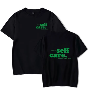Vroče Prodaje Mac Miller majica s kratkimi rokavi Moški Ženske Poletje Moda Priložnostne Mac Miller Bela Majica Bombaž Harajuku Self care T-majice, Vrhovi