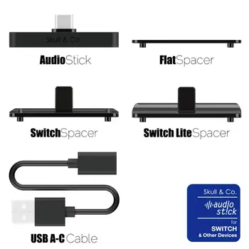 Skull & Co. AudioStick Bluetooth 5.0 Oddajnik APTX LL Adapter za Nintendo Stikalo Stikalo Lite PS4 PS5 TV