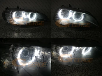Odlično Ultra svetla CCFL Angel Eyes Halo Obroči za vgradnjo Avto styling Dan Luči Za BMW X6 E71 E72 X6M 2008-