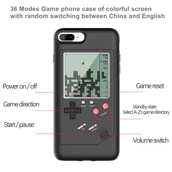 Tetris Igra Primeru Telefon za iPhone 11 Pro XS Max XR X 6S 6 7 8 Plus Mehka TPU Okvir Konzole Game Boy Silikonski Telefon Primerih Funda