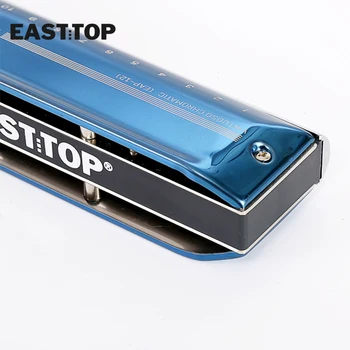 EASTTOP EAP12 12holes Strokovno Harmonika, Nov Design Pokrov in Paket Modra Barva