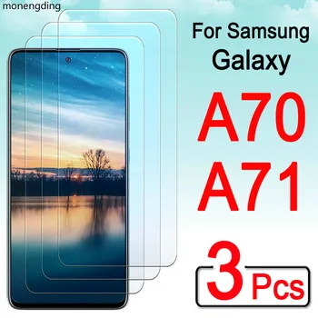 3Pcs Zaščitno Steklo Za Samsung A70 A 71 70 Zaščitnik Zaslon Galaxy A71 70a Oklepnih Kaljeno Glas Samsunga71 71A Stekla Film