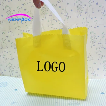 Po meri natisnjeni logotip darilo plastično vrečko/prilagojen ročaj nakupovalno vrečko in embalaža vrečko