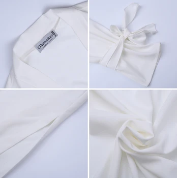 Glamaker Split priložnostne jarek plašč ženske bele moda svoboden outwear podlak jeseni femininas prosti čas lok kravato ženski plašč