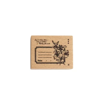 8PCS/VELIKO atlas cvetje in načrt serije žig DIY lesene gume znamke za scrapbooking tiskovine scrapbooking standard žig