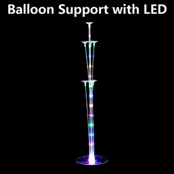 Pregledna Trmast Trajne Dejansko Balon Oporniki Pregleden Balon Nosilec za LED Balon Stojalo Oklepajih Prostem materinski Dan