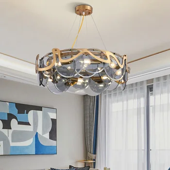 Luksuzni LED Lestenci, Art deco, dnevna soba jedilnica, Kuhinja lestenec Moderne Spalnice Stekla za Razsvetljavo lampadario