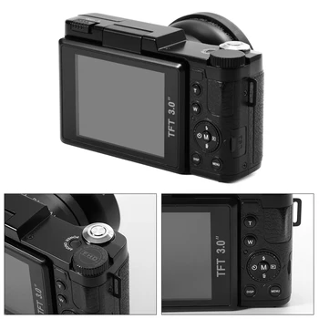 ELRVIKE 24MP HD Pol-Profesionalni DSLR Digitalni Fotoaparati z 4x zoom-Telefoto Fisheye & širokokotni Objektiv Fotoaparata Makro HD Kamera
