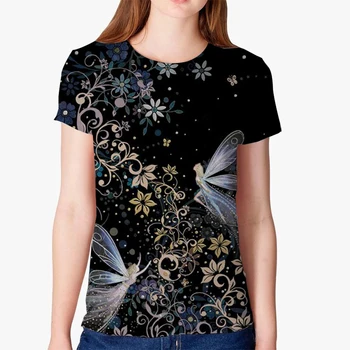 3D Tshirt Ženske Plus Velikost Kratek Rokav 3D Tiskanih O-vrat Vrhovi Tees Femme T-shirt za Ženske Priložnostne Tshirt Harajuku Ženska Tshirts