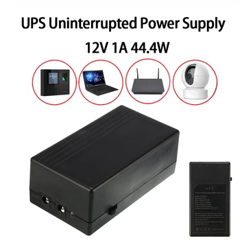 12V 1A 44.4 W UPS Backup Neprekinjeno Napajanje Mini Baterijo Za Fotoaparat Usmerjevalnik Varnosti Pripravljenosti Napajanje 111 x 43mm x 60