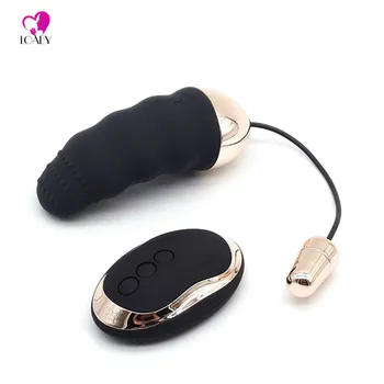 SEAFELIZ Črna Vijolična USB Polnilne 10 Hitrost Daljinski upravljalnik Brezžični Vibracijska Seks, Ljubezen Jajca Vibrator Sex Igrače Za Ženske