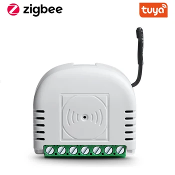 Tuya Zigbee Smart V Steno Stikalo Za Kratke Luči Stikalo Za Daljinski Upravljalnik Za Vklop Engergy Zaslon Deluje Z Ali Brez Nevtralnega Žice