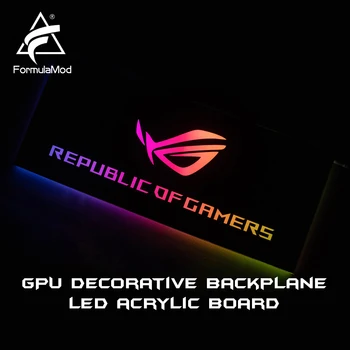 FormulaMod Fm-DB, Gpu Dekorativni Backplate, S 5v 3pin Razsvetljavo LED Akril Backplane, Lahko Sinhronizacijo Na Matično ploščo