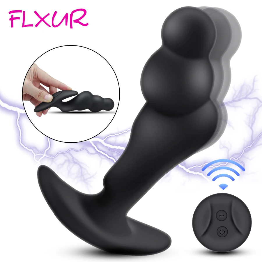 FLXUR Vibracijska Masaža Prostate Analni Čep Nepremočljiva Močan Silikonski G Spot za Stimulacijo Moški Masturbator Sex Igrače za Odrasle