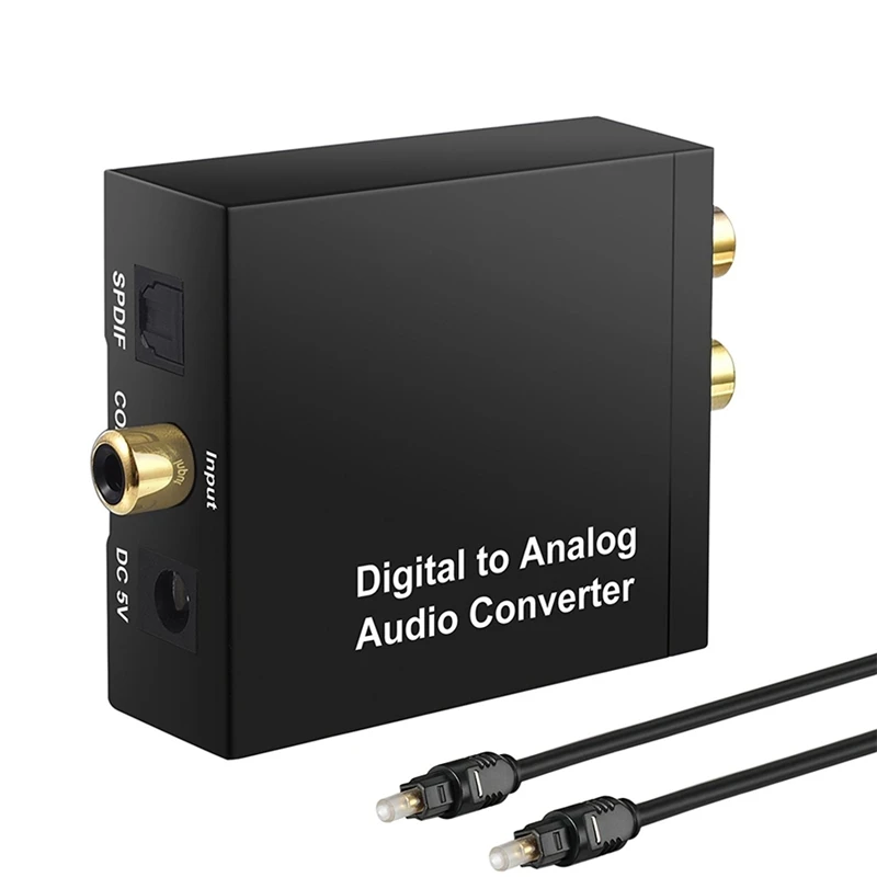 Digitalno Analogni Pretvornik DAC Digitalni SPDIF Toslink v Analogni Stereo o L/R Prilagodilnik Pretvornika z Optičnim Kablom za PS3 XB