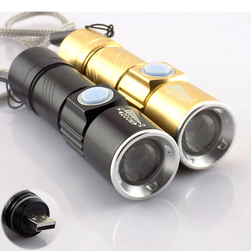 Zoomable prinaša dobička mini V5 svetilka led pero flash svetlobe baklo lanterna usb polnjenje polnilne linternas lampe žepnih svetilk svetilke