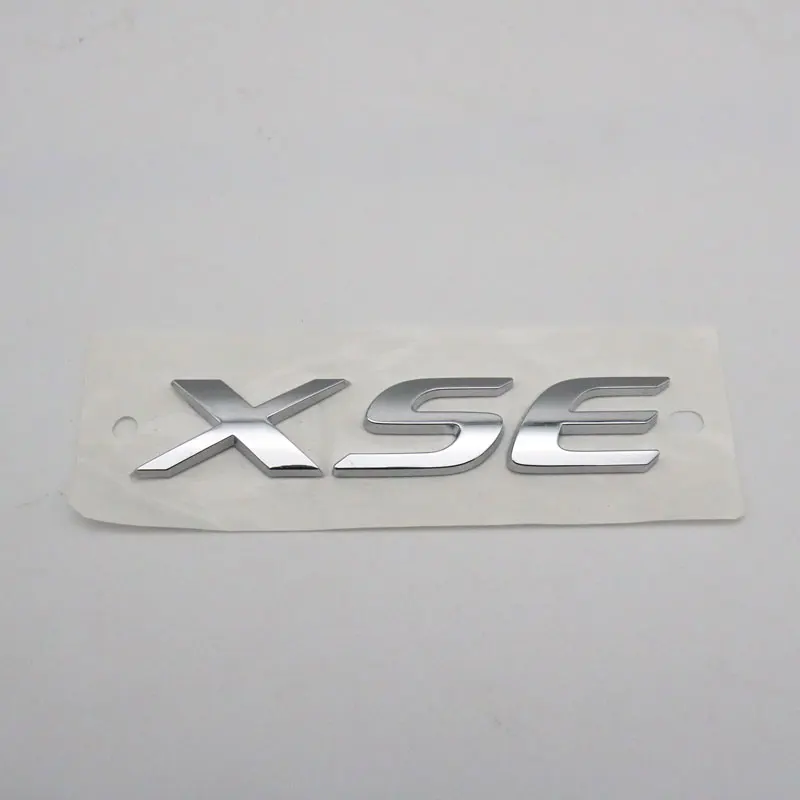 Za Toyota XSE Simbol 3D Pismo Avto Nalepke Zadaj Prtljažnik ABS Plastike Krom Srebrna tovarniška ploščica Auto Logotip Značko Decal