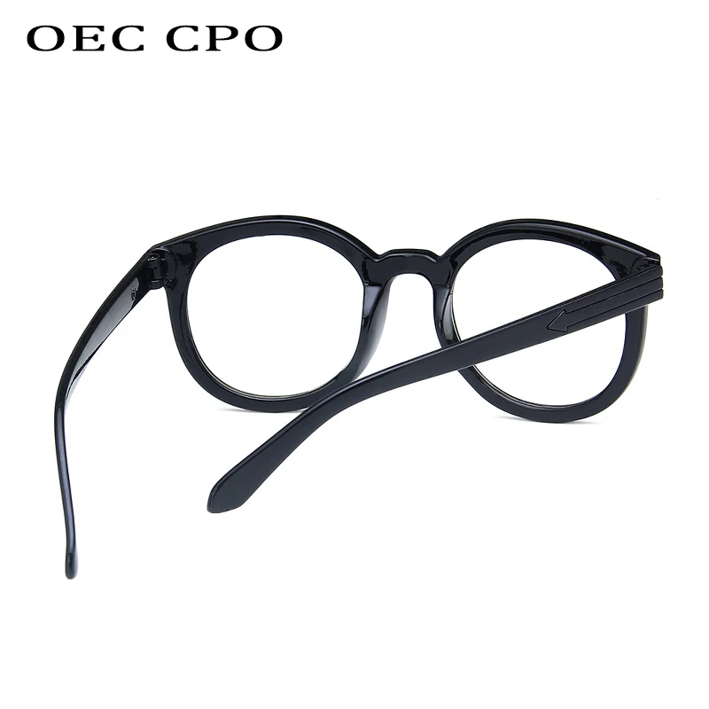 Moda Letnik optičnih slik Jasno, Leče Očala Nerd Geek Očala Očala Prevelik Krog Krog Eye Glasses Unisex O323