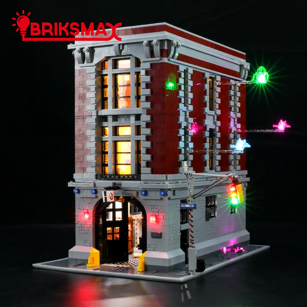 BriksMax Led Luči Komplet Za 75827 Ghostbusters Firehouse Sedež Je Združljiv Z 16001