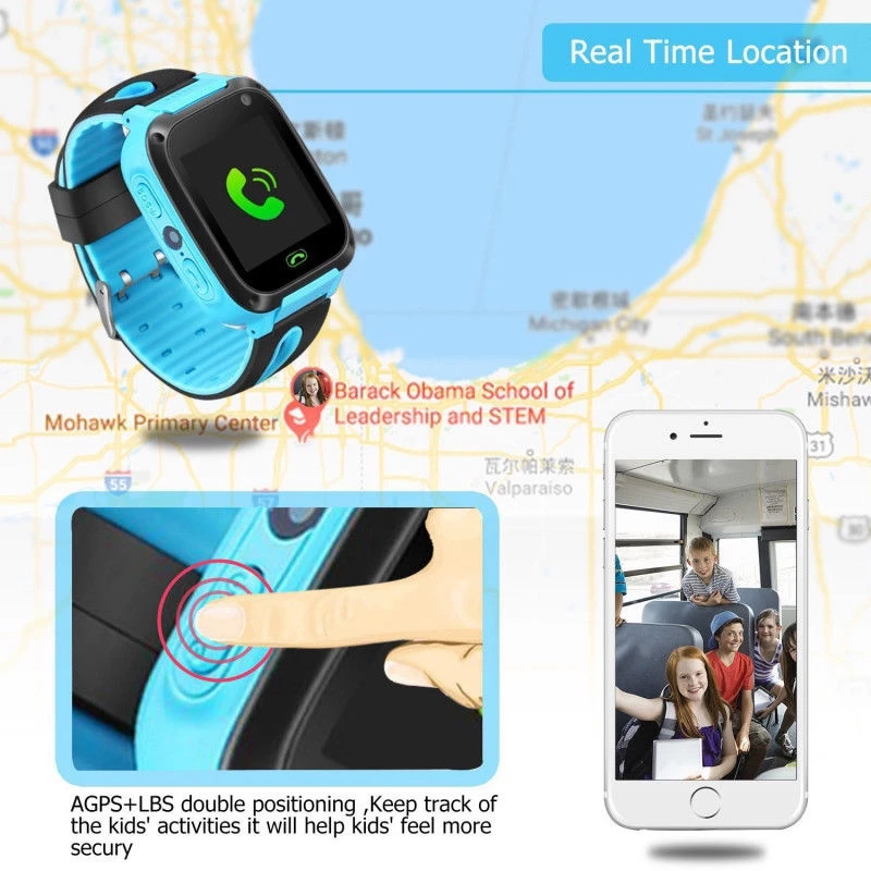 S4 Otroci SmartWatch GPS Klic Gledati Otroke Zapestnica z Glasbo, Igra Kamera Kartica Sim Anti-izgubljeno Baby Smartwatches za IOS Andriod