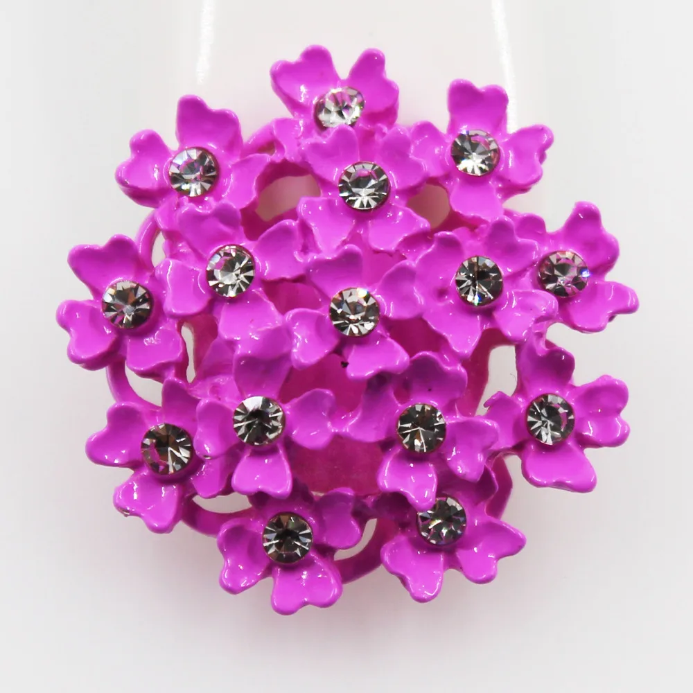 Wholesal 50pc 25 mm clolrful zlitine gumbi kristalno obrti obleka poročna vabila dekoracijo lase cvet center za scrapbooking