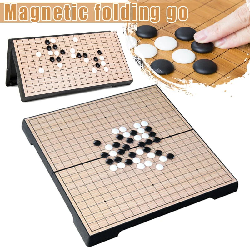 Kitajski Stare Igre Checker Zložljiva Miza Magnetni Pojdi Šahovska garnitura Prenosni Darilo ALS88