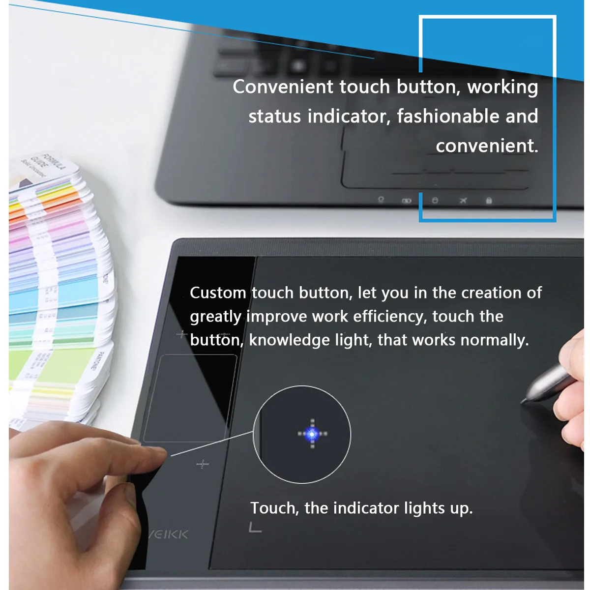 VEIKK A30 Grafike za Risanje Tableta z 8192 Ravni 10x6 cm Prenosni Digitalni Risalna deska Za Online Poučevanja, Učenja