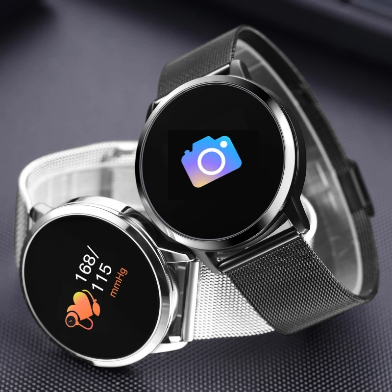 XIYAN Q8 Zaslon OLED Smartwatch Srčnega utripa Pametno Gledati Šport Fitnes Moški Ženske Nosljivi Naprave za IOS Android
