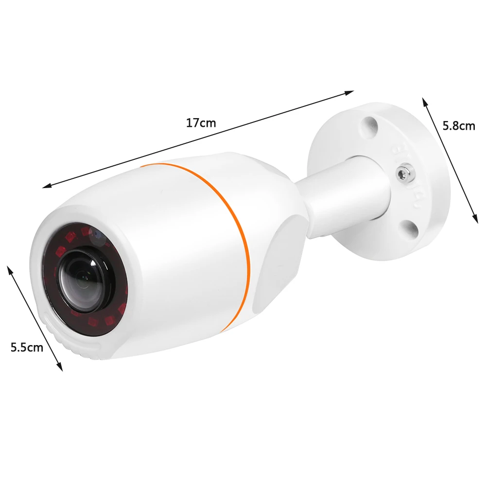 H. 265 2MP Fisheye IP Zunanja Kamera POE 180 Stopinj 360-Stopinjski Objektiv Metal Night Vision ONVIF 1080P Bullet Vodoodporni Fotoaparat